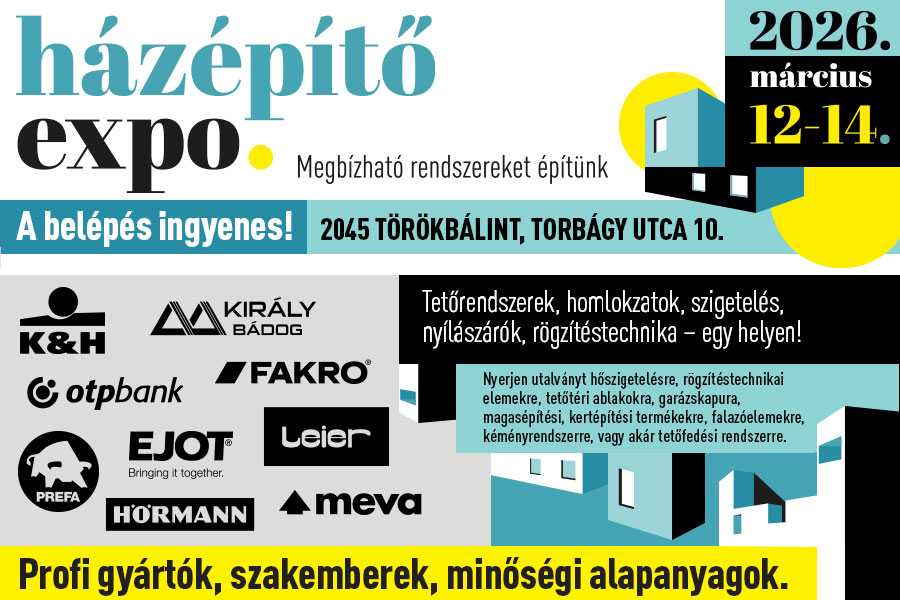 Házépítő Expo 2026. március 12 –14.