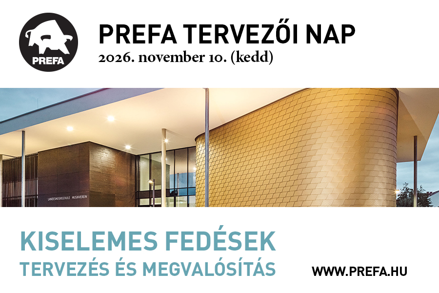 Kiselemes alumíniumfedések a tervezésben – PREFA Tervezői Nap