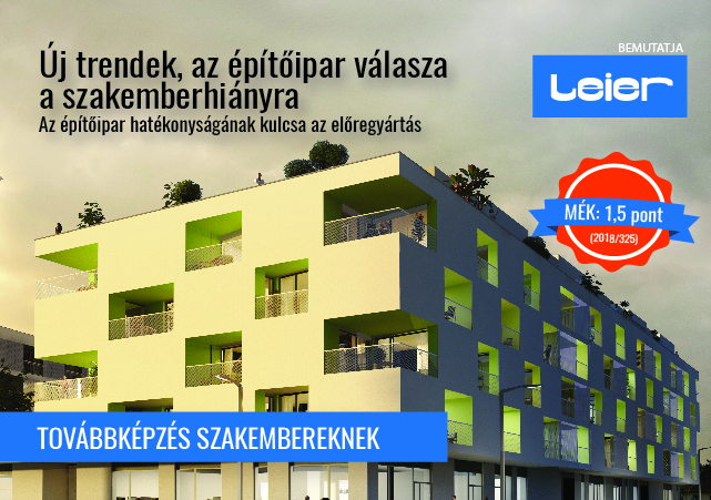 Az építőipar válasza a szakemberhiányra: az előregyártás