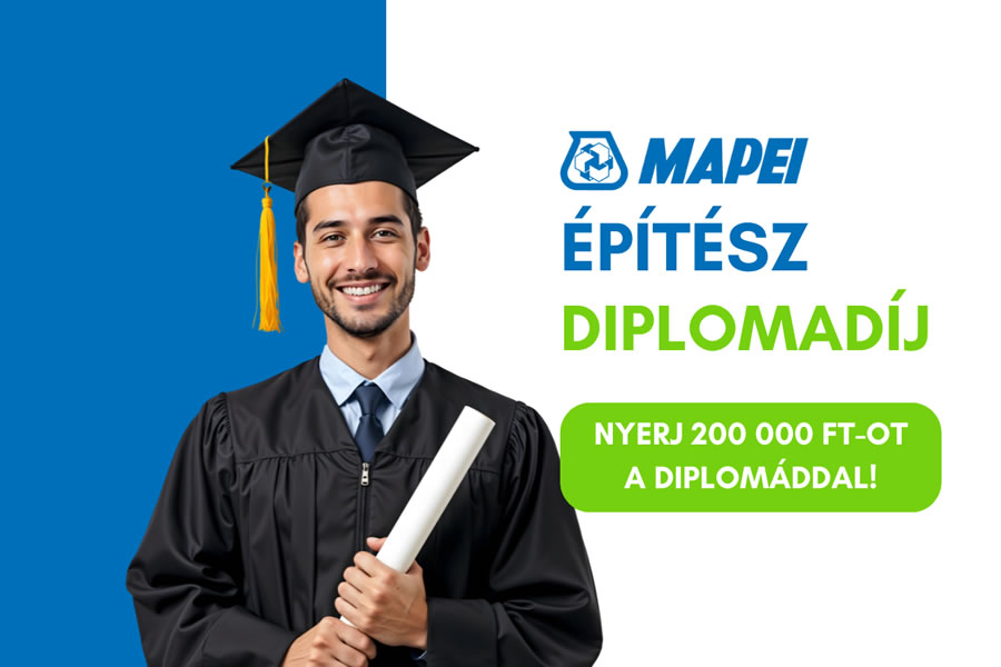Mapei építész hallgatói diplomadíj 2025