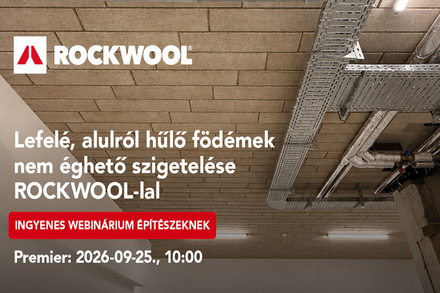 Nem éghető szigetelés födémekre és garázsmennyezetekre – új ROCKWOOL webinárium