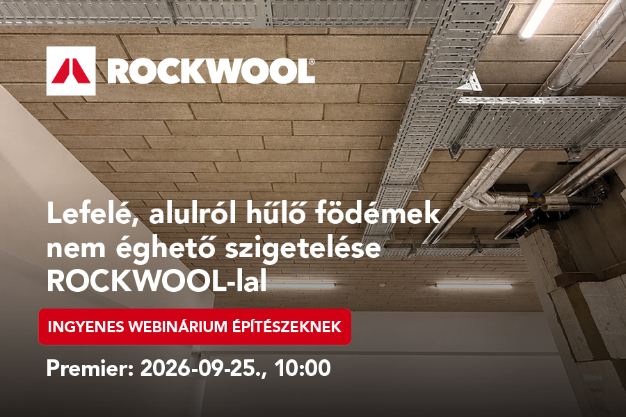 Nem éghető szigetelés födémekre és garázsmennyezetekre – új ROCKWOOL webinárium