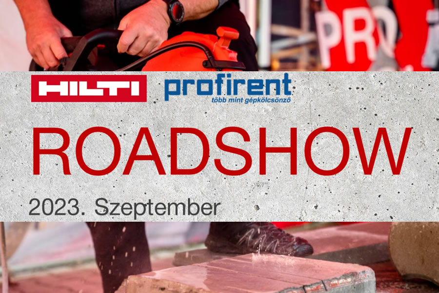 PROFIRENT + HILTI roadshow 2023 szeptember