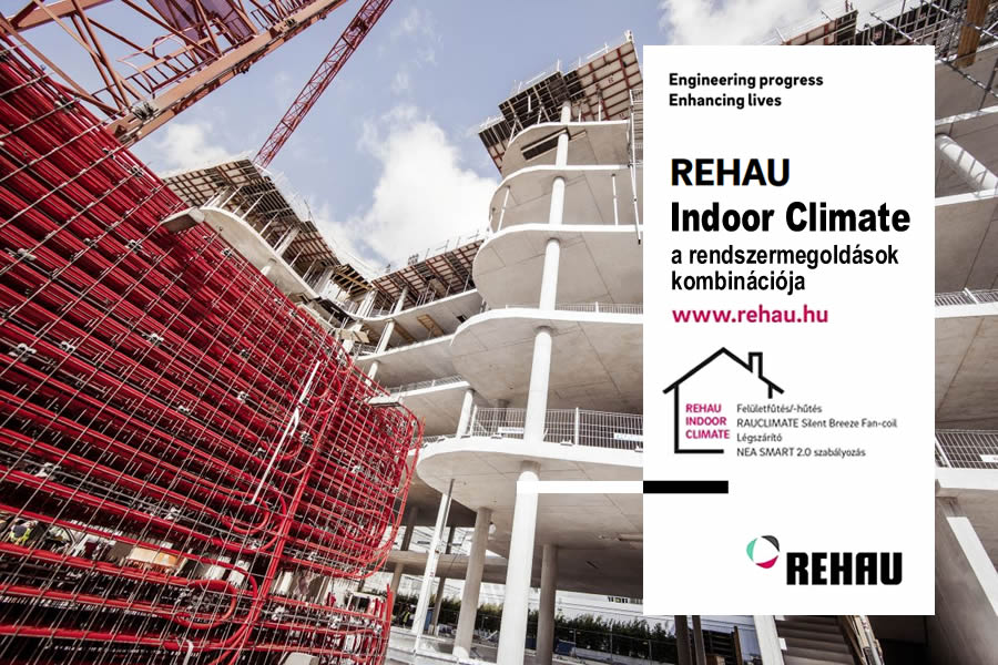 REHAU Indoor Climate megoldások a kifogástalan helyiségkomfort biztosítására