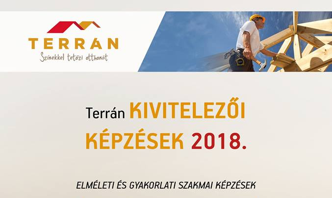 Terrán kivitelezői képzések 2018