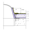 RENOLIT ALKORBRIGHT - Csatlakozás tetőfelülvilágítóhoz - CAD fájl