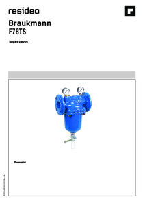 Resideo Braukmann F78TS karimás visszamosatható ivóvíz finomszűrő <br>
(telepítési útmutató) - részletes termékismertető