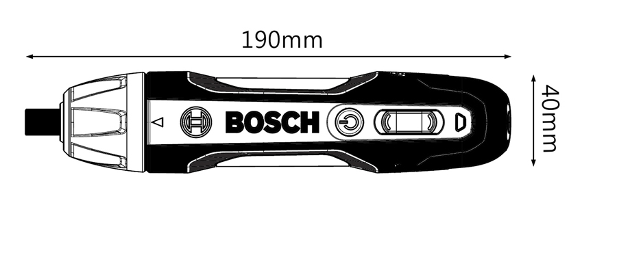 Bosch GO Professional akkus csavarozó méretei