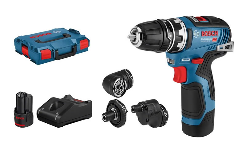 Bosch GSR 12V-35 FC Professional akkus fúrócsavarozó FlexiClick rendszerrel