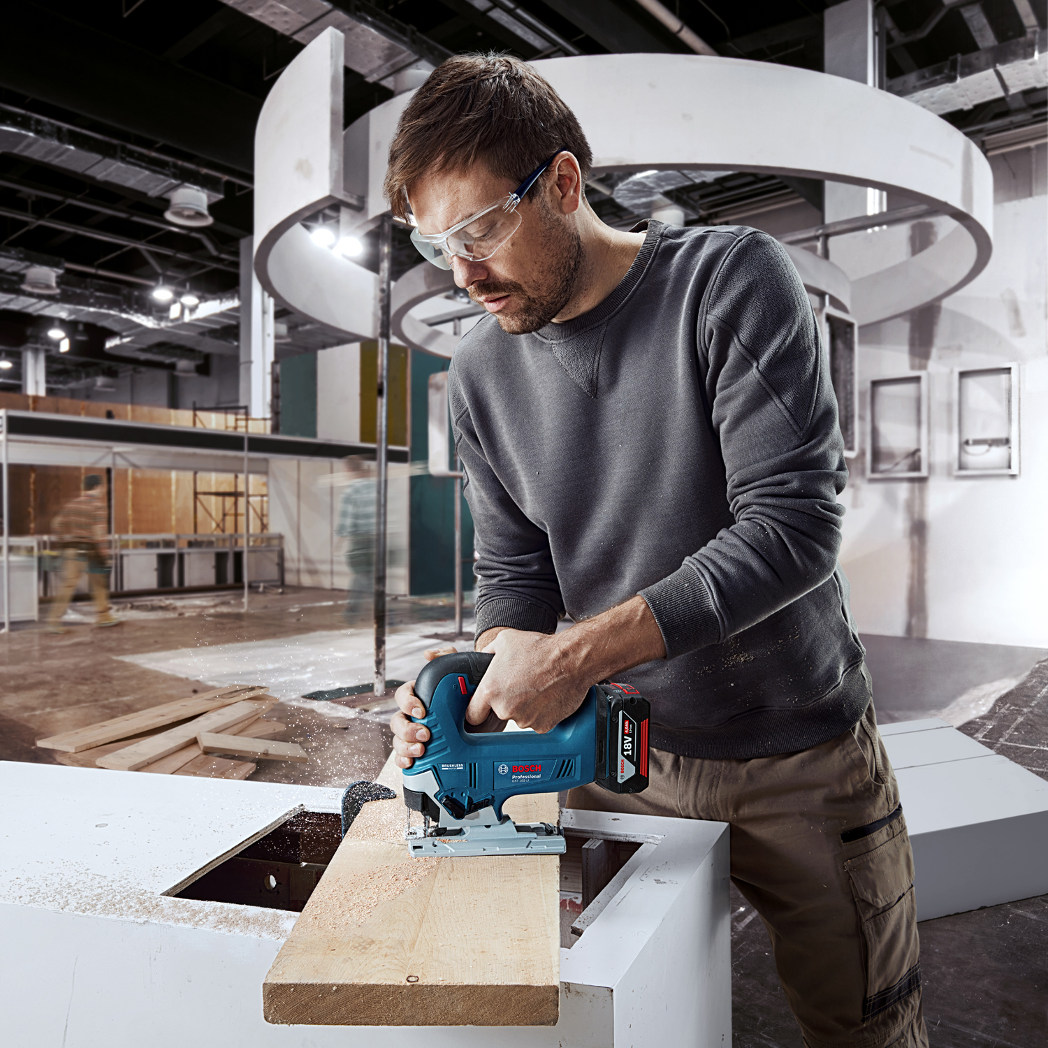 Bosch GST 185-LI Professional akkus szúrófűrész - D-alakú markolat