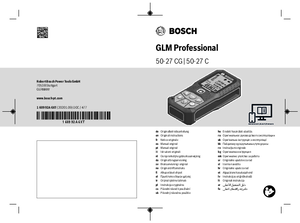 Bosch GLM 50-27 CG Professional lézeres távolságmérő - alkalmazástechnikai útmutató