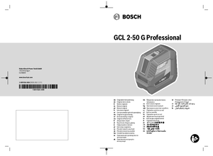 Bosch GCL 2-50 G Professional kombilézer - alkalmazástechnikai útmutató