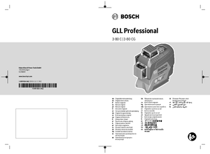 Bosch GLL 3-80 CG Professional vonallézer - alkalmazástechnikai útmutató