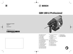 Bosch GBH 180-LI Professional akkus fúrókalapács - alkalmazástechnikai útmutató