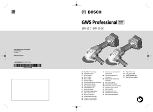 Bosch GWS 18V-15 SC Professional akkus sarokcsiszoló - alkalmazástechnikai útmutató