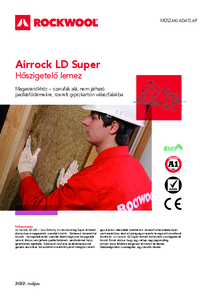 Airrock LD Super hőszigetelő lemez - műszaki adatlap