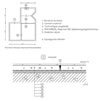 3.1.04.4. Közbenső födém úszatatott padlójának szigetelési részletképzései / Zsugorodási hézag kialakítása - padló aljzatbetonban - CAD fájl