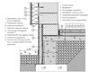 3.3.02.1. Lábazati fal csatlakozásánál, külső oldali vízszigeteléssel / Steprock ND hőszigeteléssel, nedves esztich rétegrenddel - CAD fájl