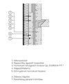 2.1.24.1 Házgyári paneles lakóépület homlokzatszigetelése vagy Falszigetelés függőleges metszete  - CAD fájl