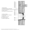 2.1.24.3 Házgyári paneles lakóépület homlokzatszigetelése vagy Falszigetelés függőleges metszete ablaknál - CAD fájl