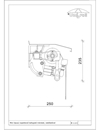 Mini típusú napellenző védőtetővel
<br>befoglaló méretek - CAD fájl