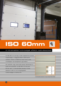 alfakapu ISO 60 mm szekcionált ipari kapu - általános termékismertető
