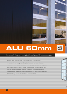 alfakapu ALU 60 mm szekcionált ipari kapu - általános termékismertető
