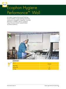 Ecophon Hygiene Performance™ Wall álmennyezet<br>
Nedves területek – speciális tisztítás - részletes termékismertető