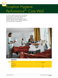 Ecophon Hygiene Performance™ Care Wall álmennyezet<br>
Könnyen tisztítható és fertőtleníthető fali panel - részletes termékismertető