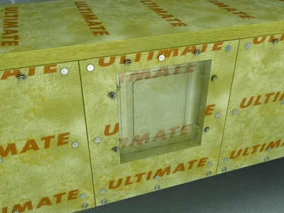 Isover U Protect Slab 4.0 Alu1 tűzvédelmi szigetelés