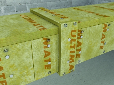 Isover U Protect Wired Mat 4.0 Alu1 tűzvédelmi szigetelés
