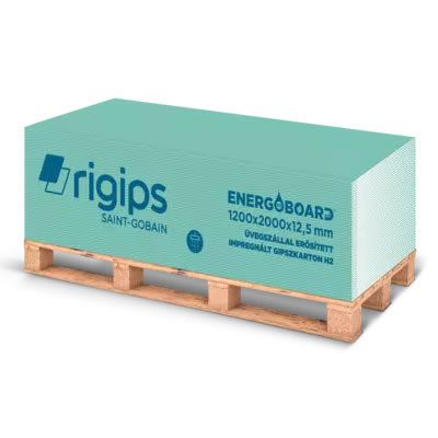 Rigips® ENERGOBOARD REI üvegszállal erősített impregnált gipszkarton