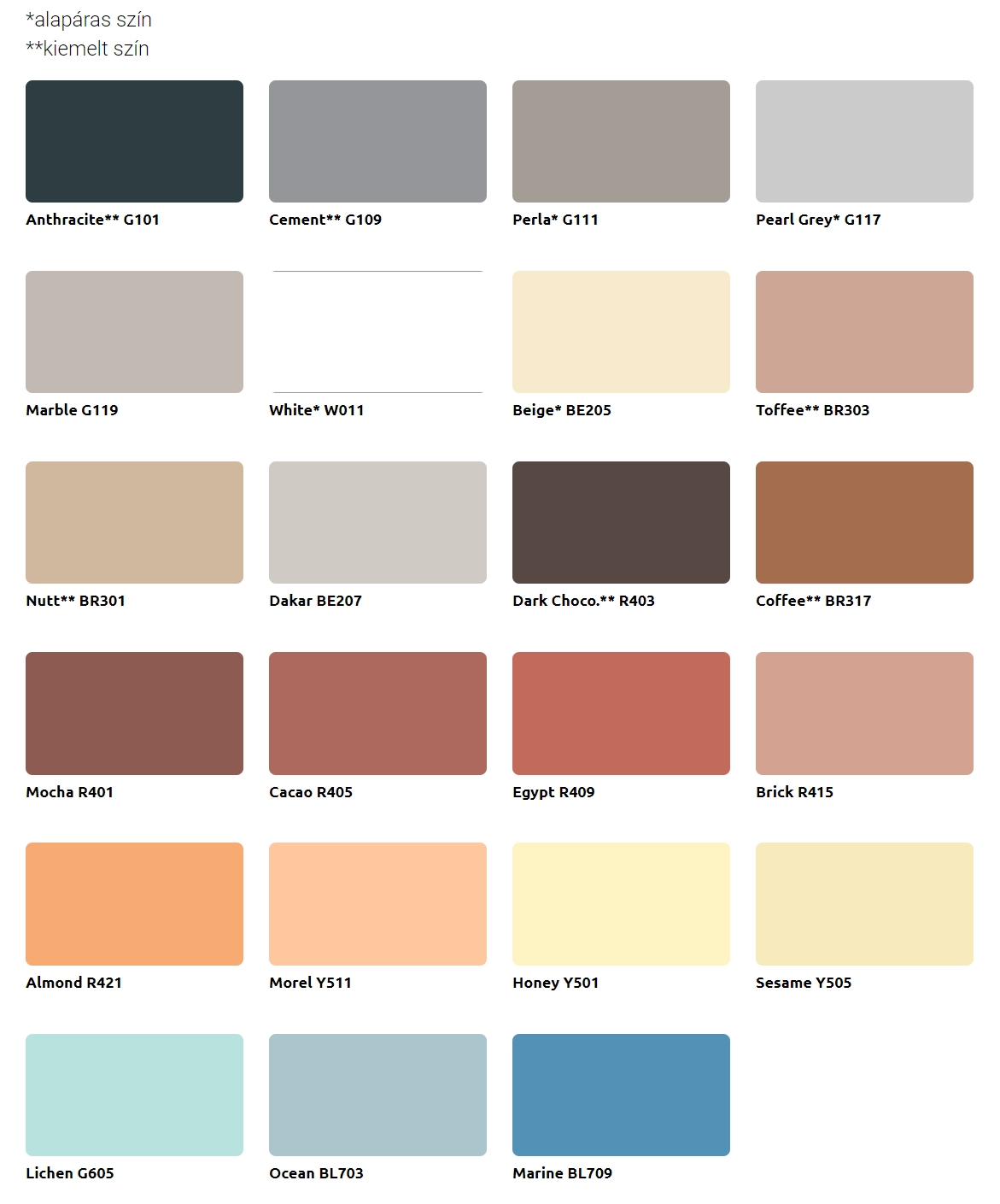 webercolor fugázó színválaszték