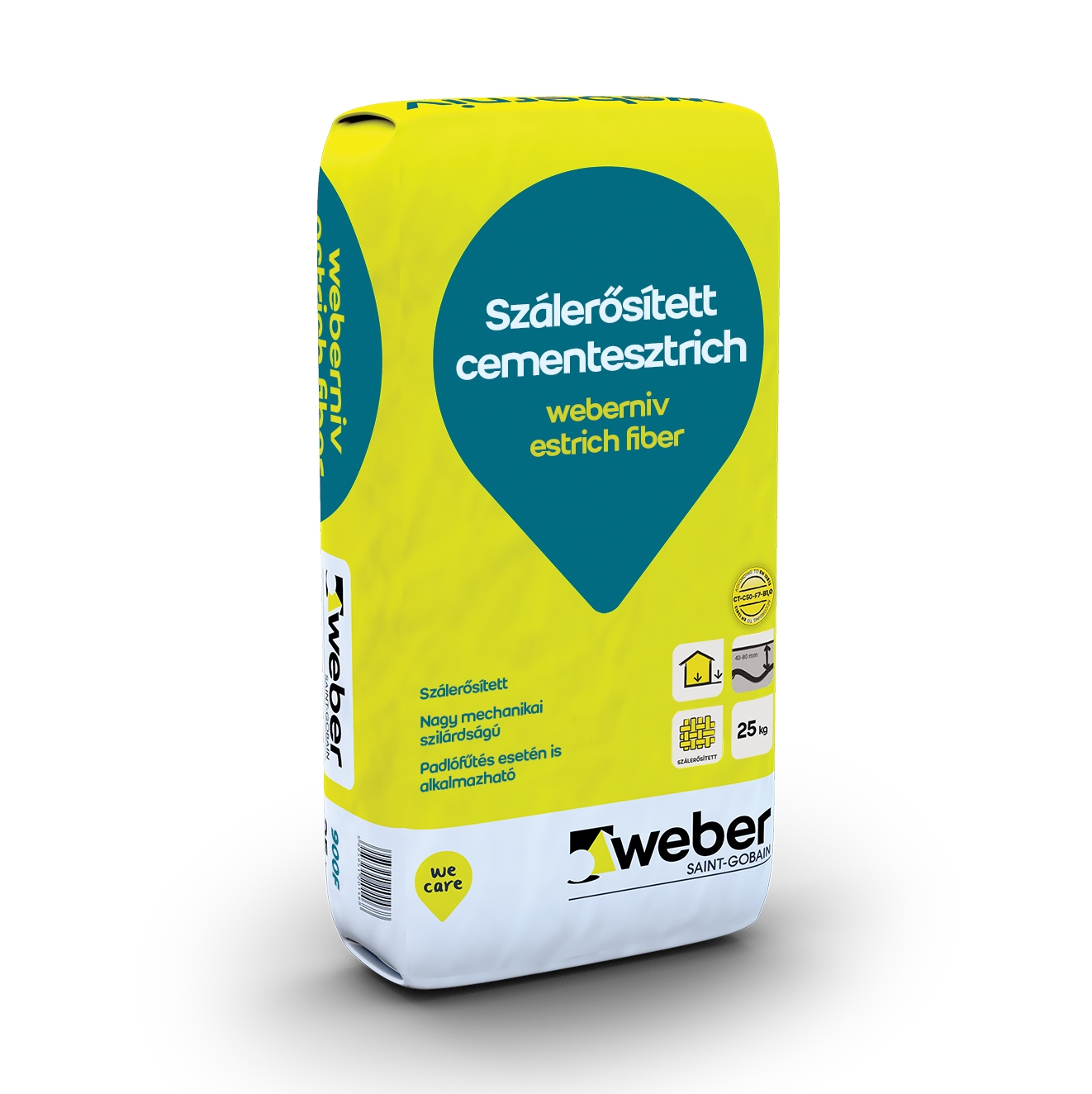 weberniv estrich fiber szálerősített cementesztrich