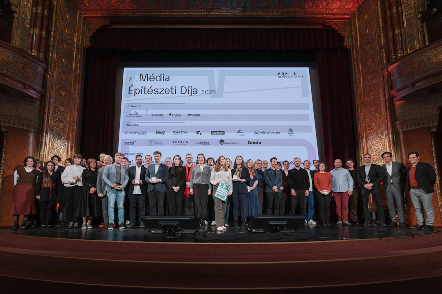 A 21. Média Építészet Díja résztvevői – Fotó: Hegyháti Réka