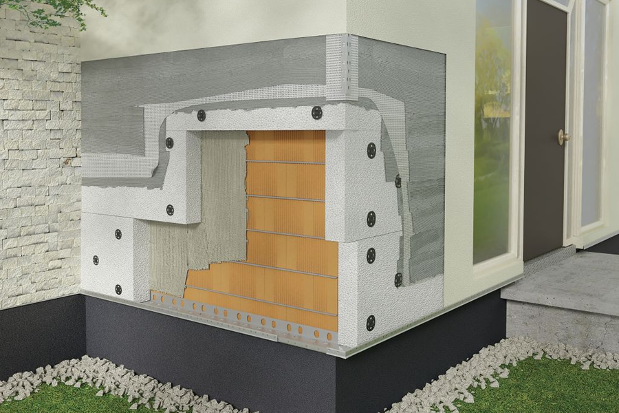 SikaWall®-1045 Pro – Univerzális ragasztó- és ágyazóhabarcs homlokzati hőszigetelésekhez