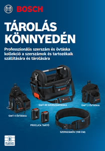 Bosch szerszám- és övtáska kollekció - részletes termékismertető