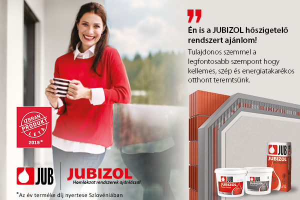 A JUBIZOL Premium öntisztuló homlokzati rendszer egy évig használhatja a 