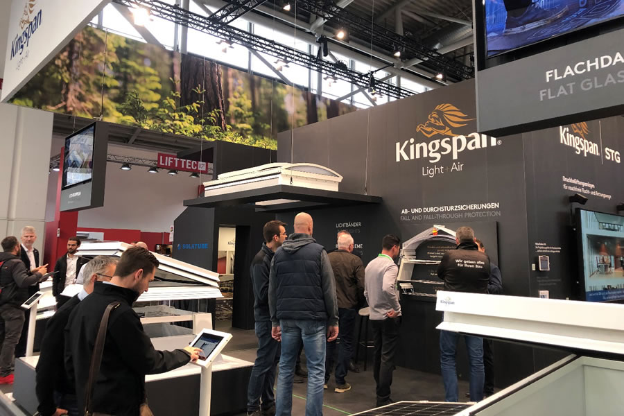 Kingspan Light+Air stand a müncheni BAU 2023 kiállításon
