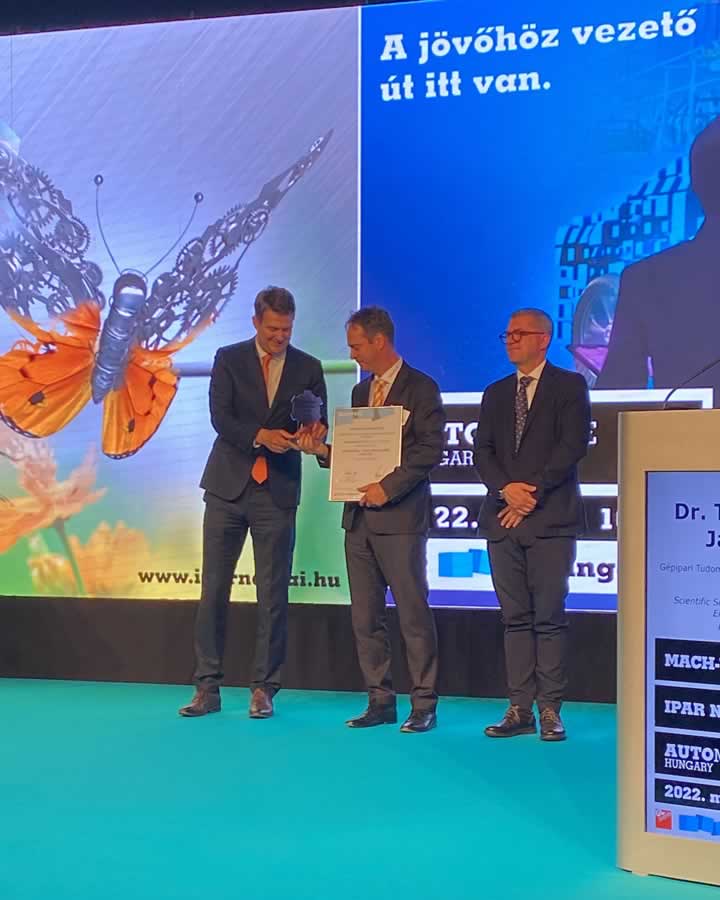 MACH-TECH-IPAR NAPJAI 2022 nagydíj átadása a Weidmüller részére