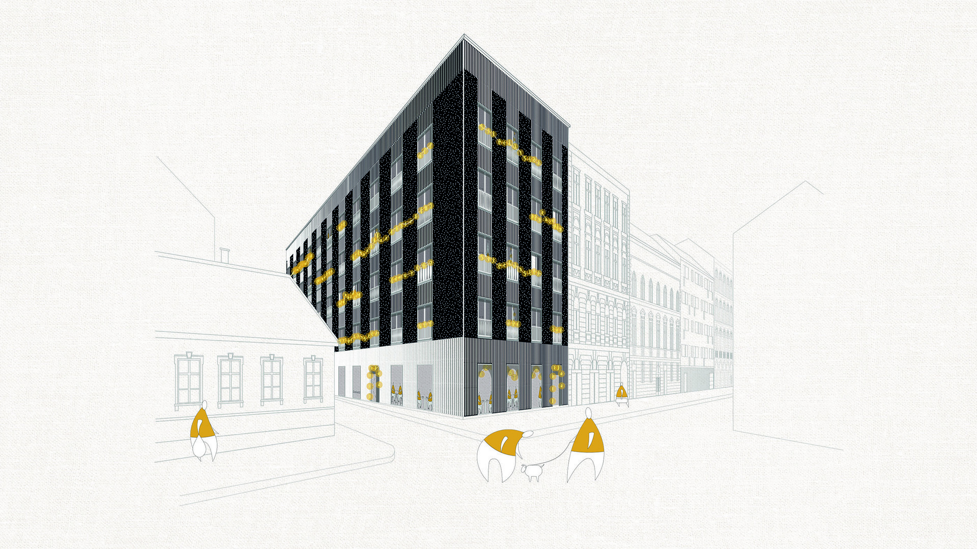 Cohousing a VIII. kerületben, Budapest – tervező: Balogh Eszter