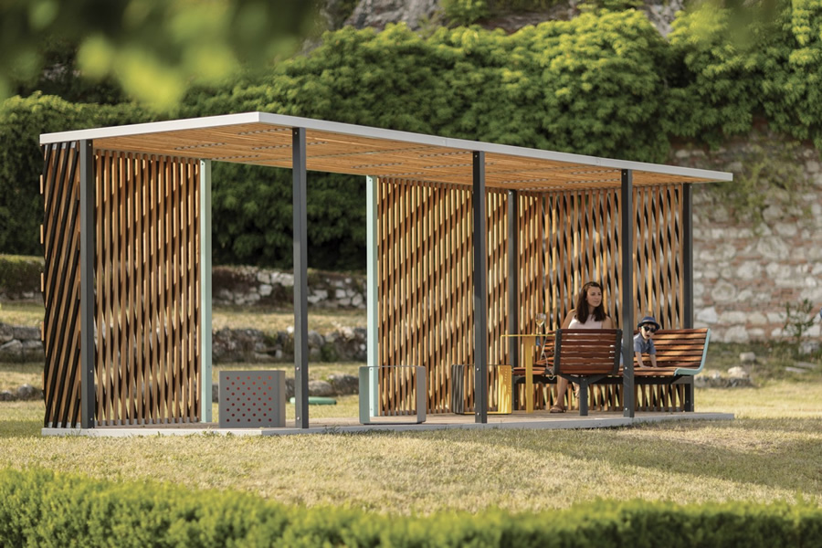 mmcité Cuby többfunkciós kültéri pavilon