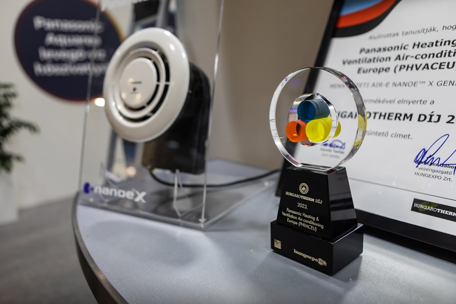 Hungarotherm díjat nyert a Panasonic air-e nanoe™ X generátora