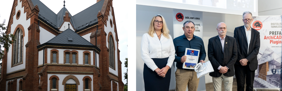 Megosztott első díj, Tisza András, debreceni Verestemplom felújítása