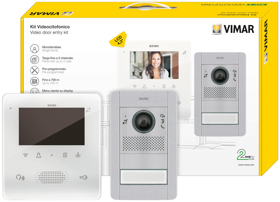 Vimar Elvox video kaputelefon szett - K7559G-01