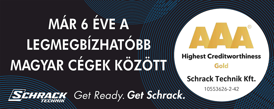 Már 6. éve a legmegbízhatóbb cégek között a Schrack Technik