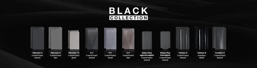 Tondach Black Collection kerámia tetőcserepek