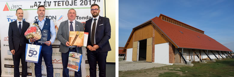 Tondach tetőcserepek az Év Tetője 2017 Nívódíj pályázaton