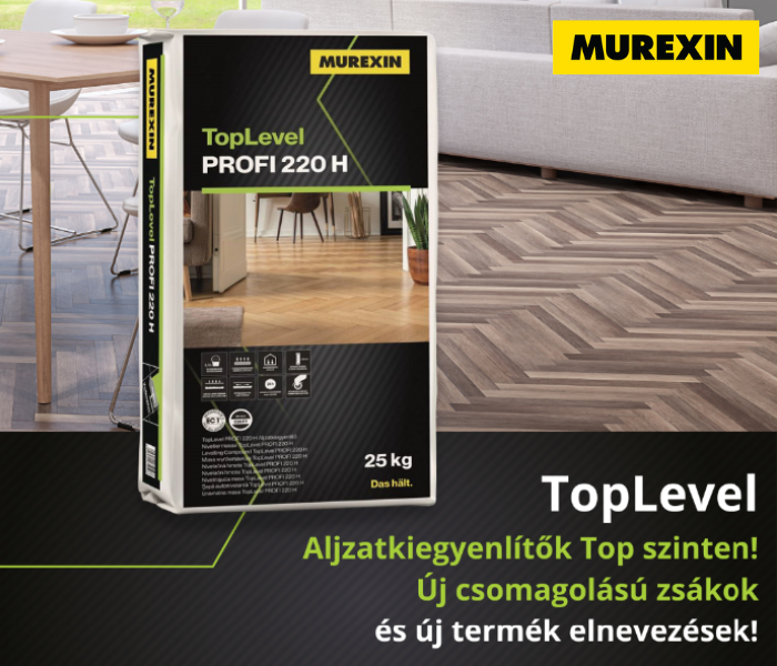 TopLevel  - Murexin aljzatkiegyenlítők Top szinten