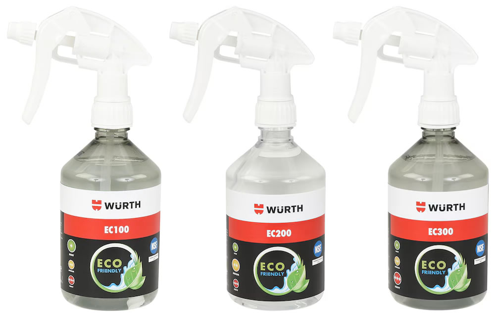 EC100, EC200 és EC300 VOC-mentes tisztítószerek